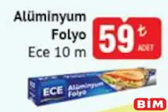 ECE ALÜMİNYUM FOLYO 10 M fiyat ve kampanya bilgisi